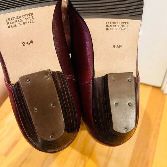 Vintage Etienne Aigner Burgundy Leather Oxblood Riding Boots Size 8.5 M - Picture 13 of 16